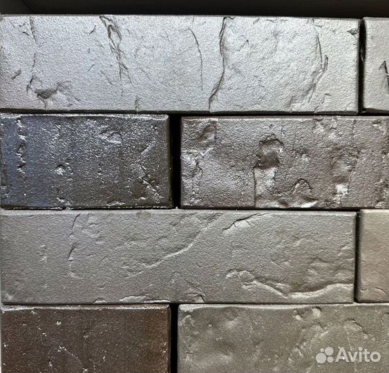 Кирпич лицевой Флеш графит сланец