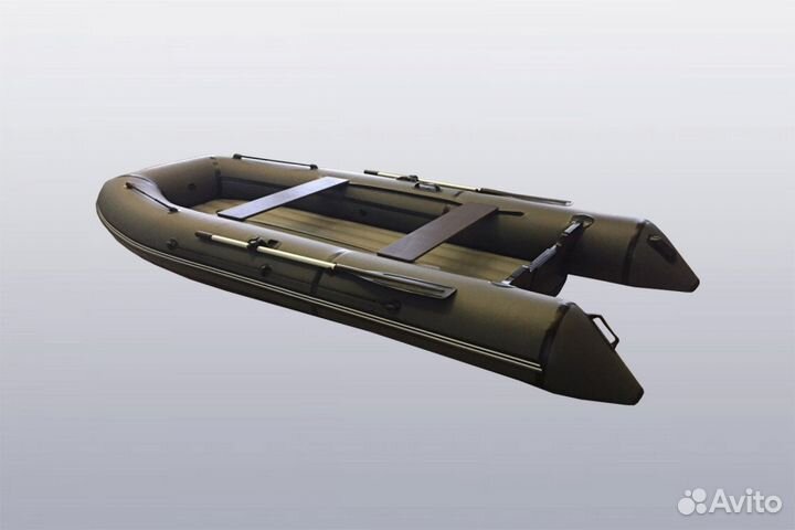 Лодка пвх Big Boat нднд Regat 340 серая