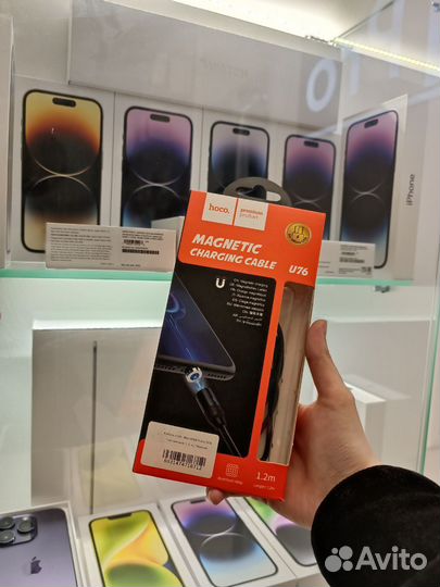 Кабель USB - microusb Hoco U76 (магнитный, 1.2 м.)