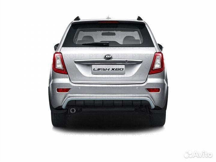 Защита заднего бампера 51 мм (ппк) lifan X60