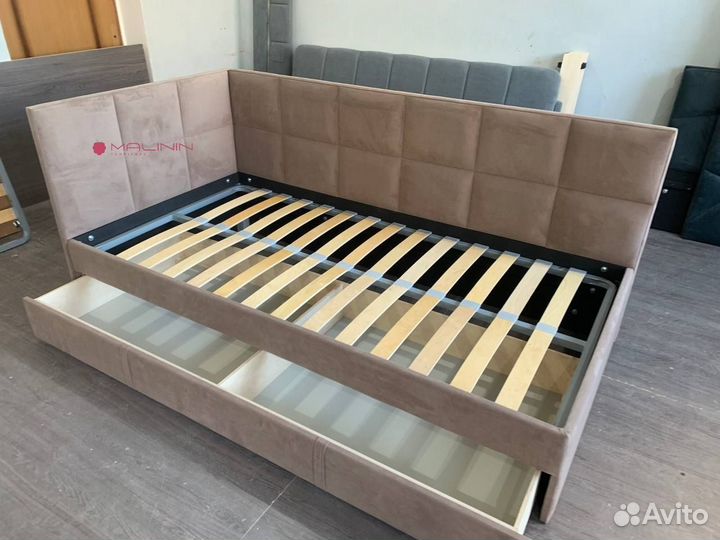 Детская кровать 80 на 160 с высоким изголовьем