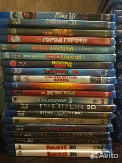 Блюрей диски 5шт