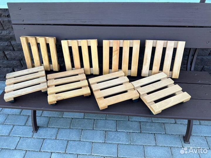 IKEA Подставки Тележки под цветы на колес деревян