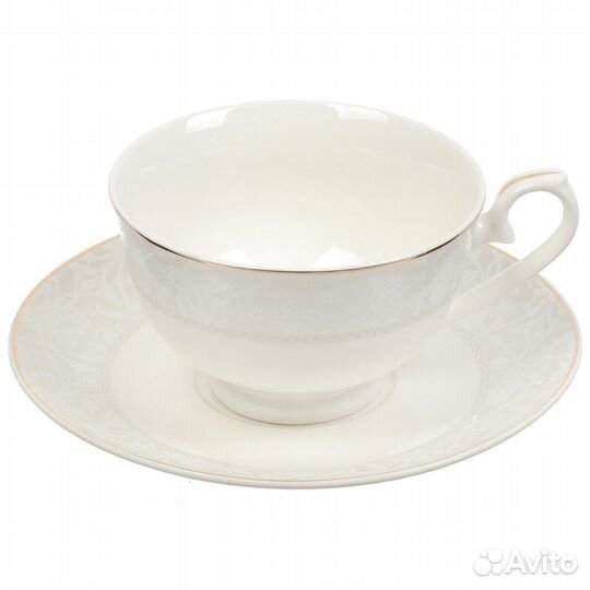 Фарфоровые чайные пары, набор 6 шт