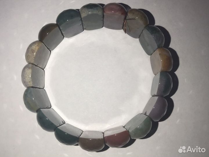 Бусы и браслет (Агат)