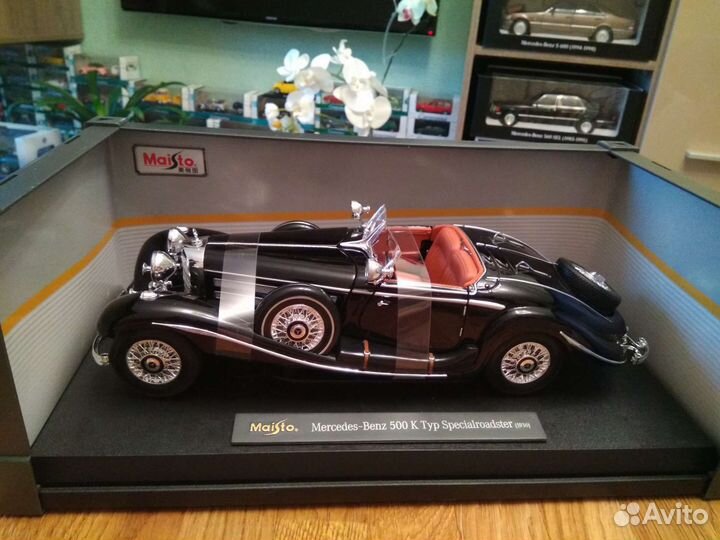 Mercedes Benz 500 K 1936 г, 1/18, Маисто