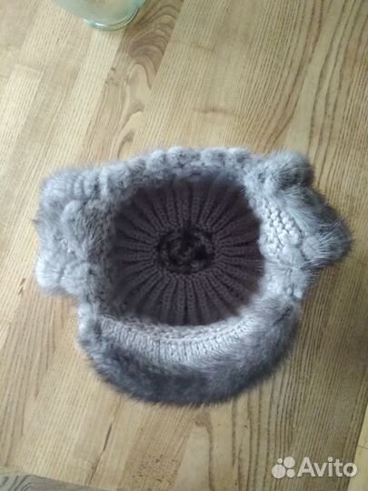 Продам вязаную норковую шапку