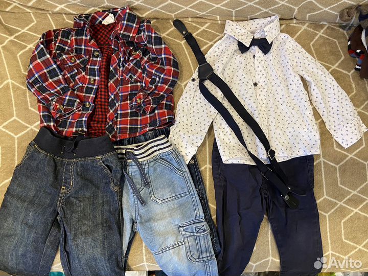 Одежда на мальчика от 0 до 1,5 лет пакетом