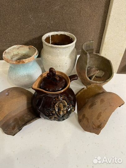 Горшок керамический крынки черепки