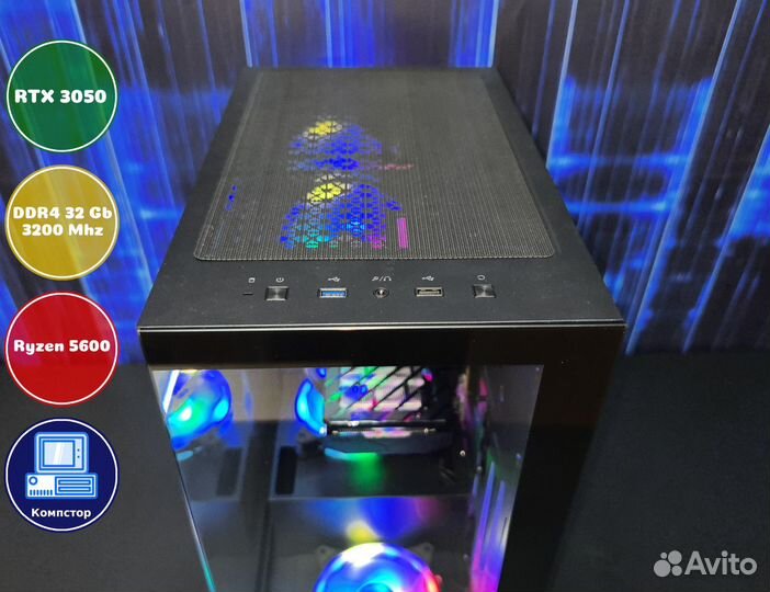 Игровая система AMD5600-RTX3050-32DDR4-DNL5480-A520