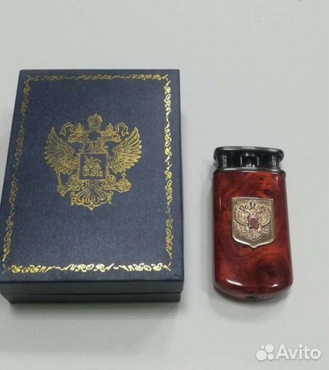 Зажигалка aurora с гербом, в подарочном футляре