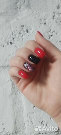Наращивание ногтей. Покрытие гель лак. Маникюр