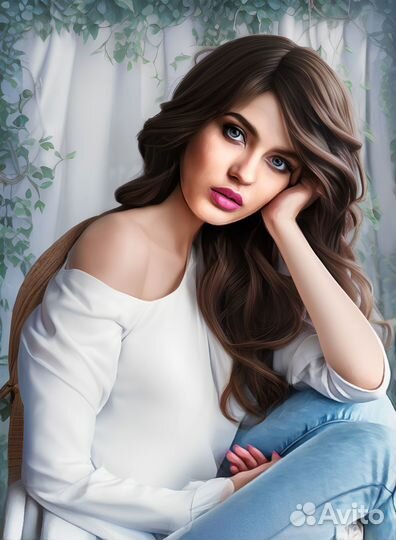 Портрет на холсте. Портрет по фото