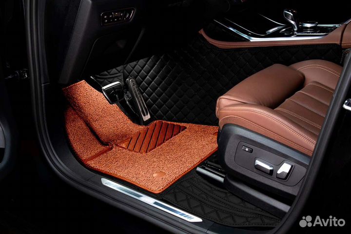 3D Коврики Geely Салон Багажник из Экокожи