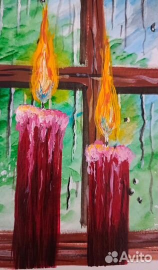 Картина акрилом