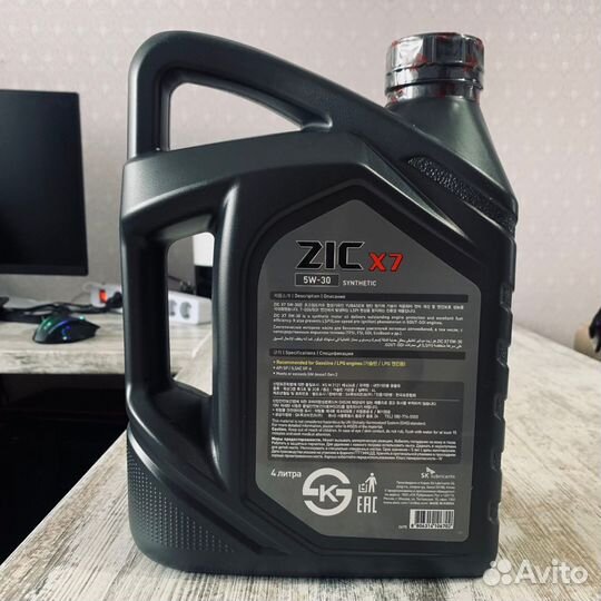 ZIC X7 5W30 (4L) масло моторное синтетика