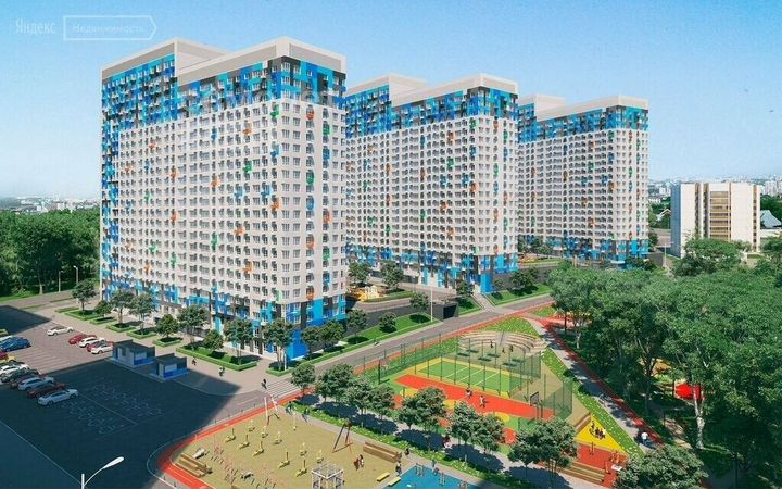 2-к. квартира, 45,8 м², 3/22 эт.