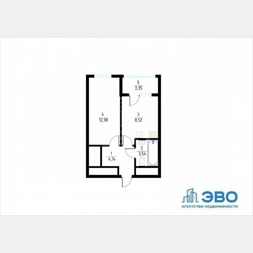 1-к. квартира, 32,5 м², 4/13 эт.
