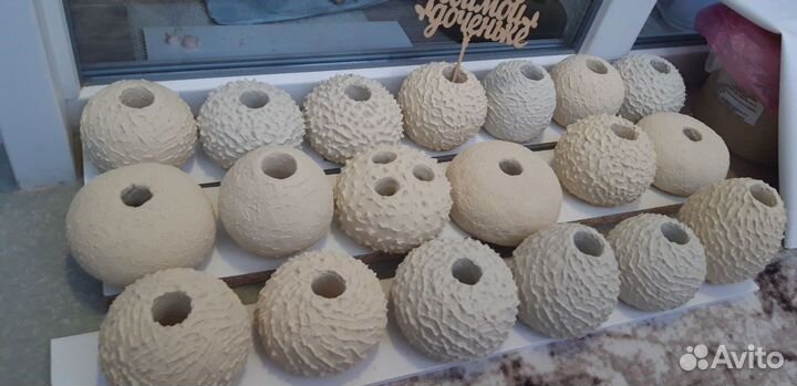 Вазочки из глины