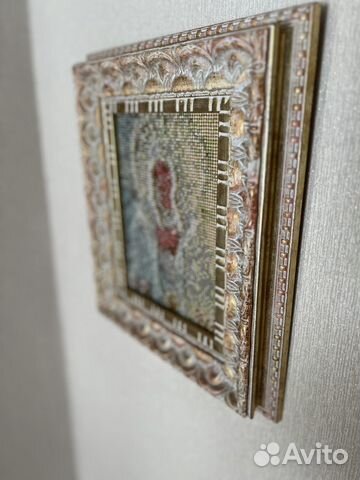 Икона богоматерь матовый пластик