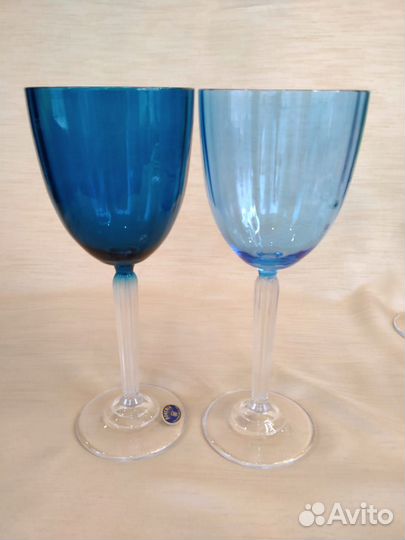 Фужеры цветное стекло Богемия