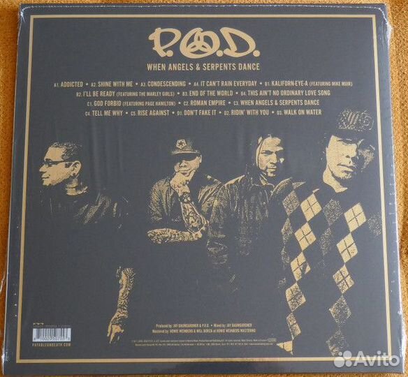 Виниловая пластинка P.O.D. - when angels & serpent