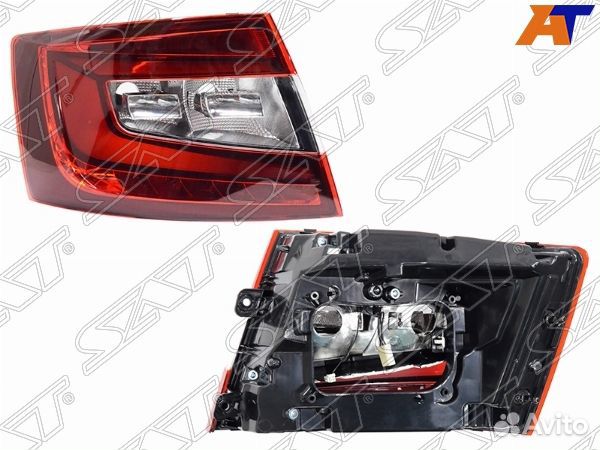 Фонарь задний skoda octavia