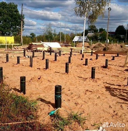 Монтаж Винтовых сваи