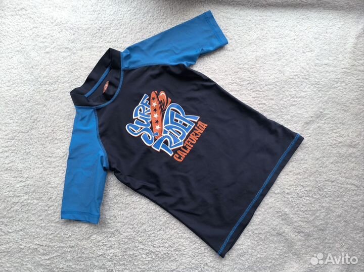 Рашгард для мальчика 134-140 синий