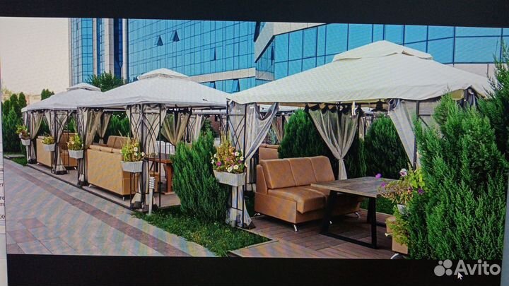 Каркас беседки металлическая бу без шатра