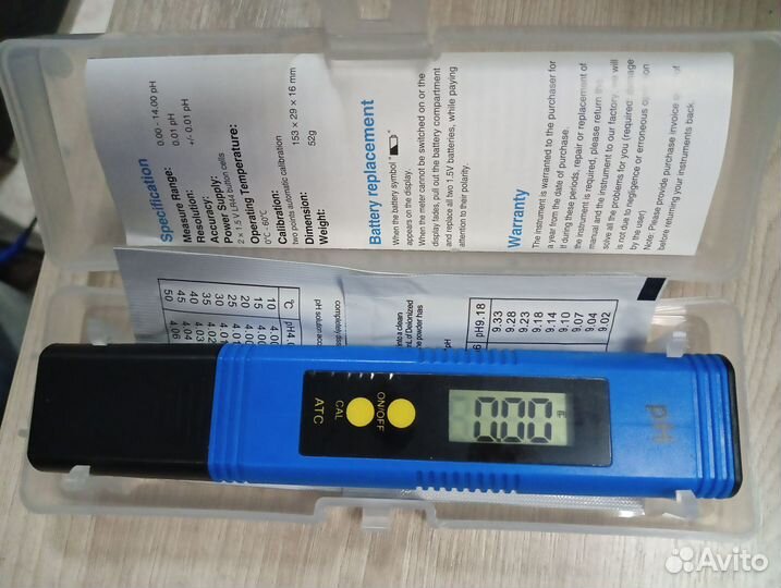 PH метр для контроля качества воды.Новый