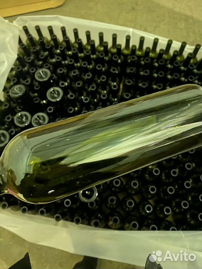 Бутылки винные с царапинами бордо 0,75