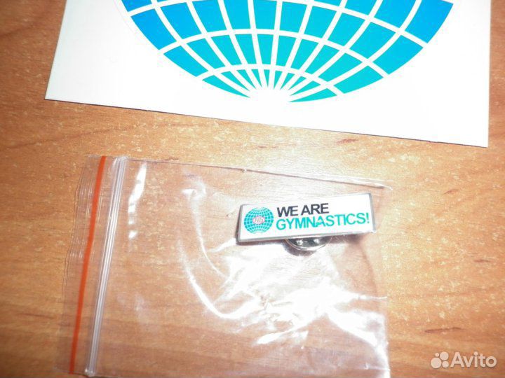 Значок + наклейка от федерации гимнастики