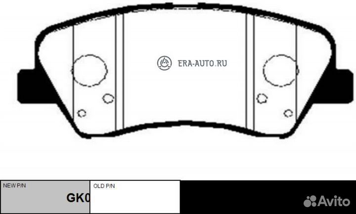 CTR GK0498 GK0498 колодки дисковые передние\ Hyund