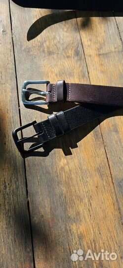 Ремень из итальянской кожи ручной работы
