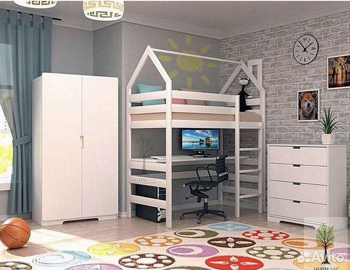 Детская кровать чердак