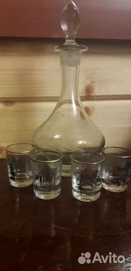 Графин стекло с рюмочками