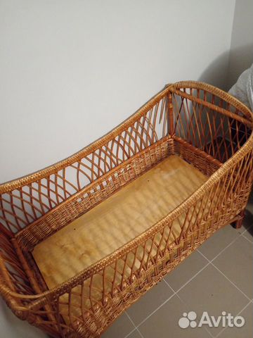 Детская кроватка плетенная из ивовой лозы объявление продам