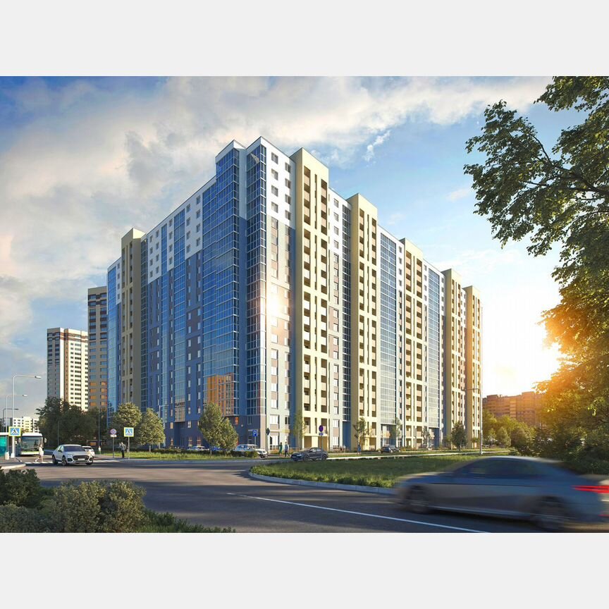 2-к. квартира, 48,9 м², 10/19 эт.