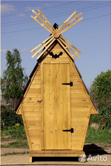 Дачный туалет деревянный SOX564