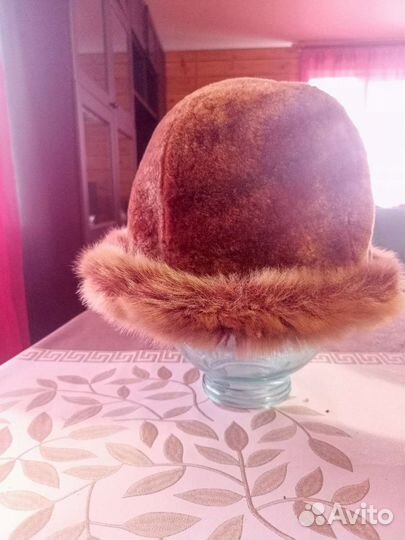Шапка натуральный мех. Мутон