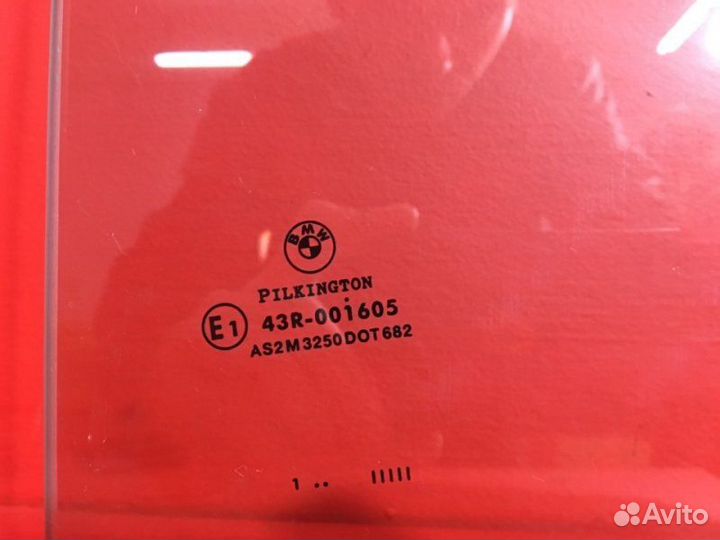 Стекло двери заднее левое Bmw 7 E65 N62B36A 2004