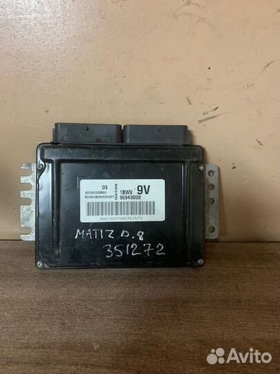 Блок эбу Daewoo Matiz 96943000