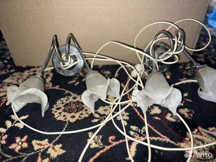 Люстра и 2 светильника