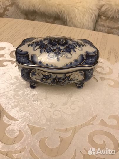 Гжель шкатулка