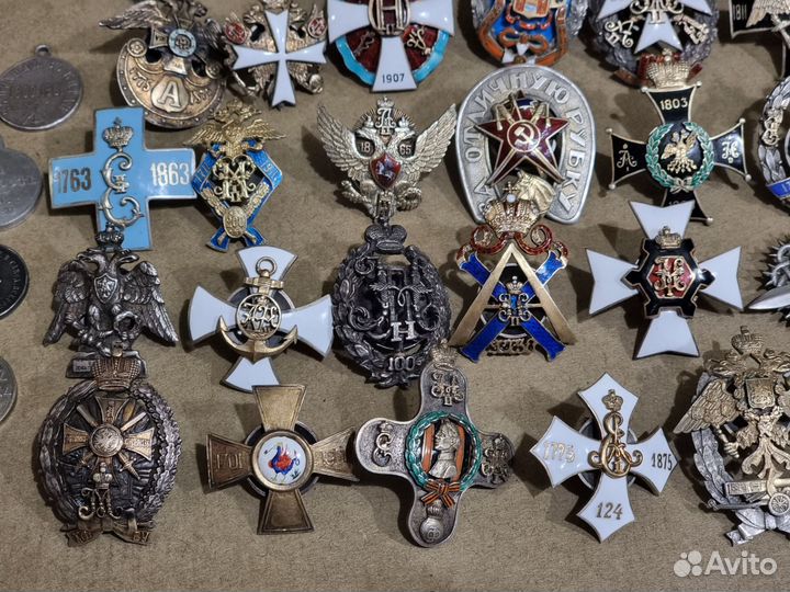 Полковые Знаки.Медали.Царизм.Серебро