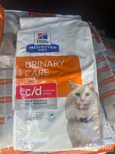 Сухой корм Хиллс для кошек C/D stress, рыба, 8 кг