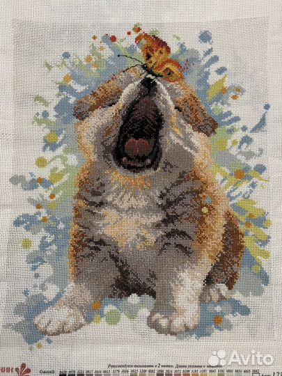 Готовая картина, вышивка крестом