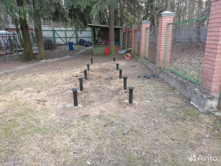 Винтовые сваи с установкой