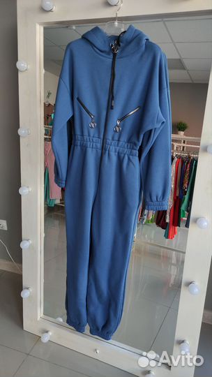 Комбинезон на флисе женский